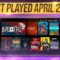 April Top 20 Most Played Steam Deck Games