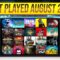 August Top 20 Most Played Steam Deck Games