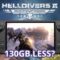 Helldivers 2 130GB less – Is Performance any worse?