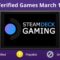 Steam Deck Verified Games List Update March 17 2022