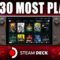 The TOP 30 Most Played Steam Deck Games Of March 2026